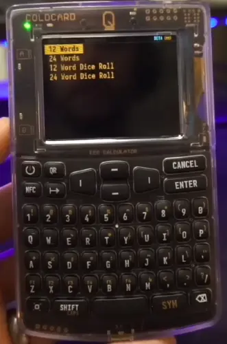 Coldcard Q supports creating the seed by rolling a six-sided dice