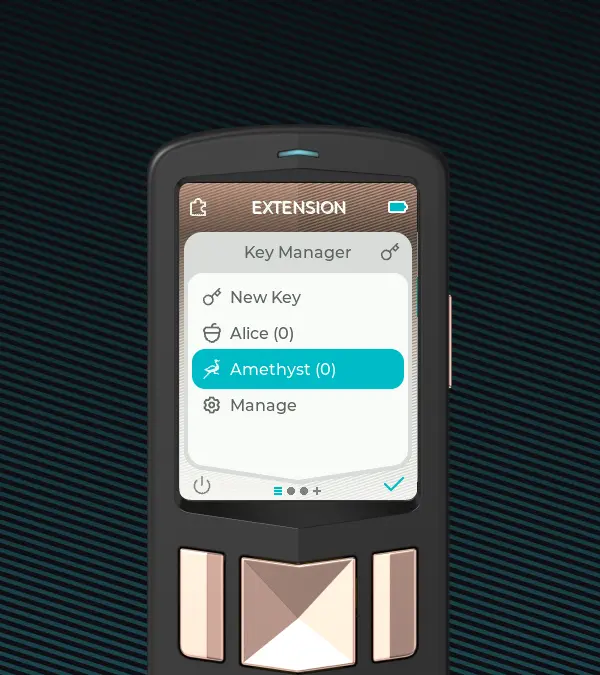 Passport Batch 2 offers a Key Manager where you can manage child seeds and Nostr keys.